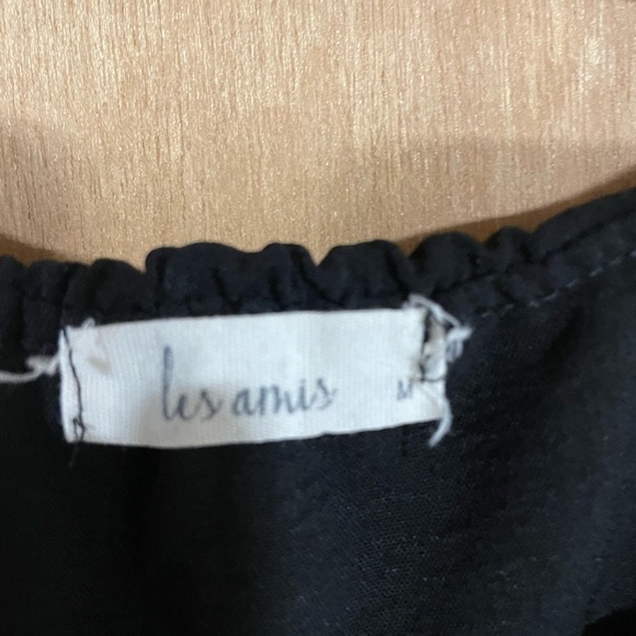 LES AMIS- black off shoulder blouse - Picture 3 of 3